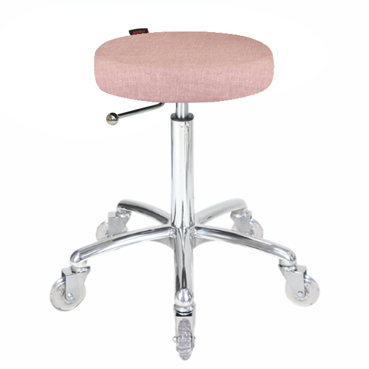 Turbo Stool Dusty Pink - Chrome Base