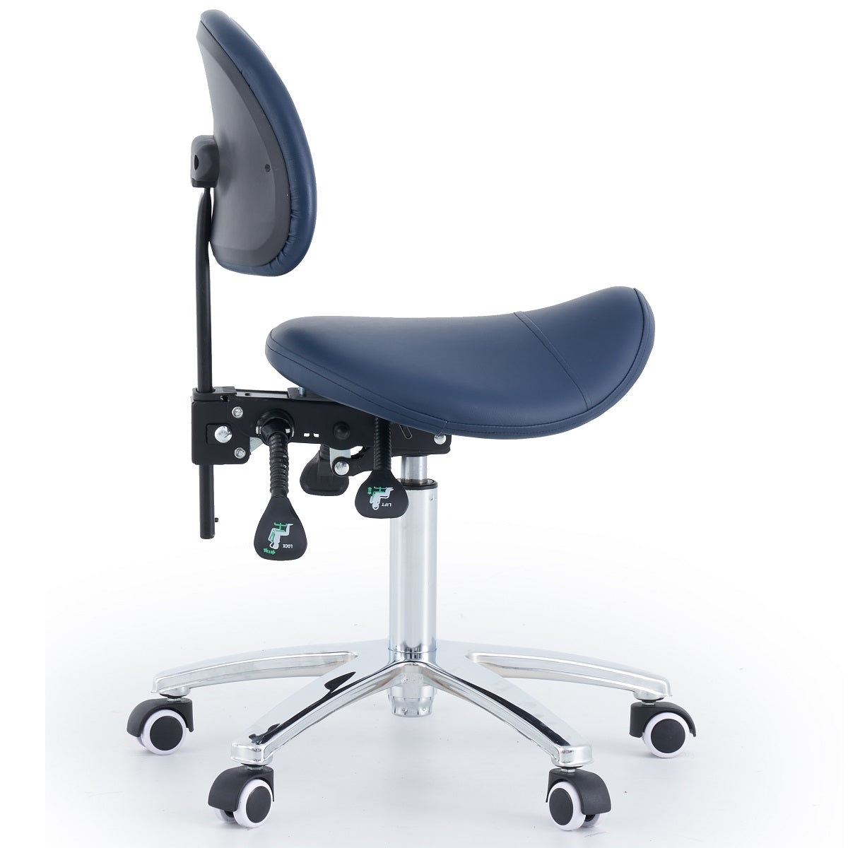 Saddle Stool With Backrest