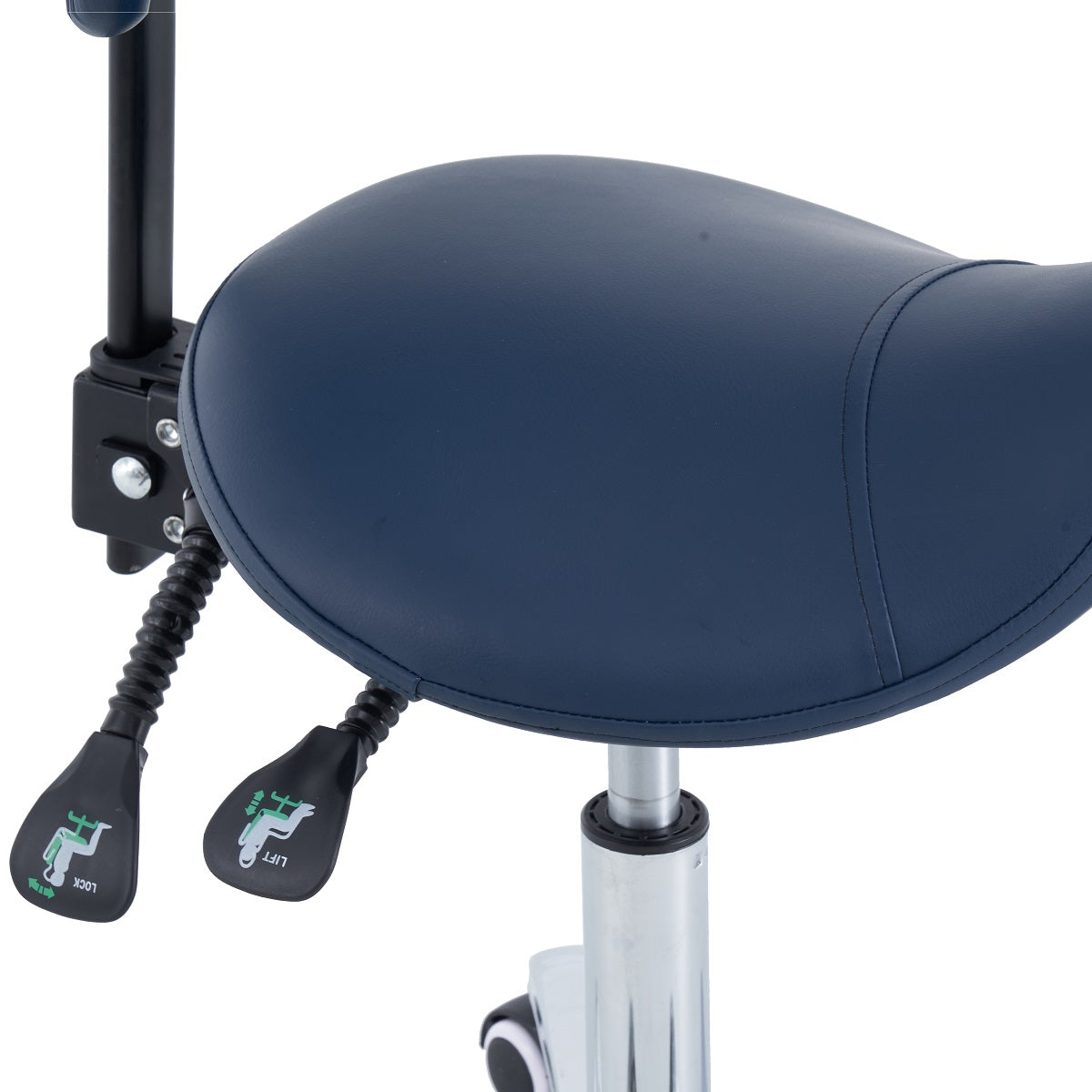 Saddle Stool With Backrest
