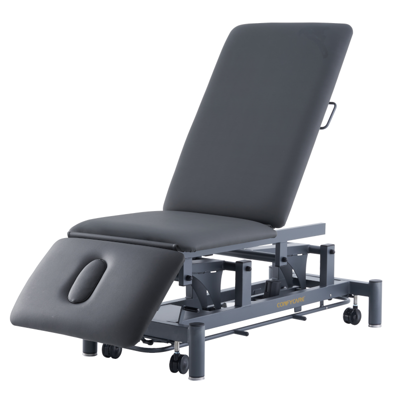 Medical Table - 3 Section Electric (Tall Back) - Stealth Black