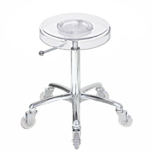 Clear Stool with Chrome Base