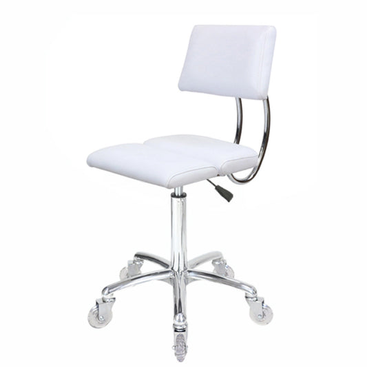 Dove Stool White - Chrome Base