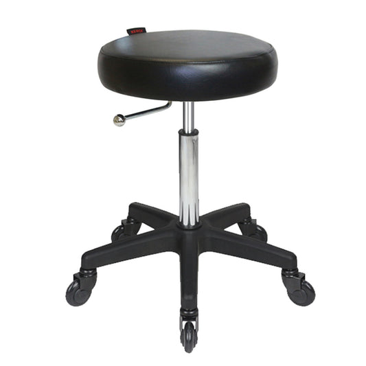 Turbo Stool Black - Black Base - Click'n Clean Castor Wheels