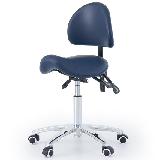 Saddle Stool With Backrest