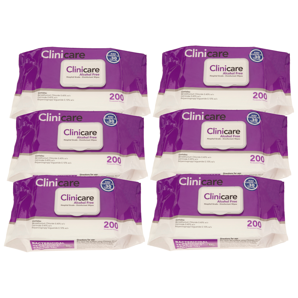 Clinicare Alcohol Free Wipes - LuxeMED