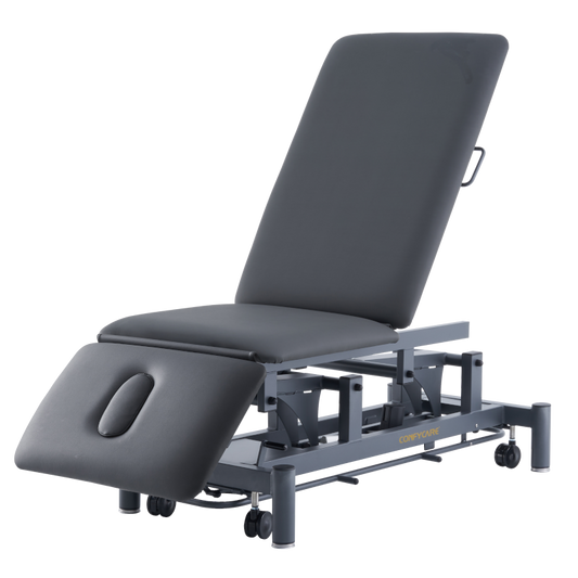 Medical Table - 3 Section Electric (Tall Back) - Stealth Black
