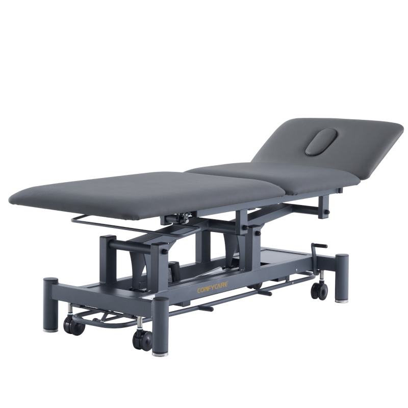 Medical Table - 3 Section Electric (Tall Back) - Stealth Black